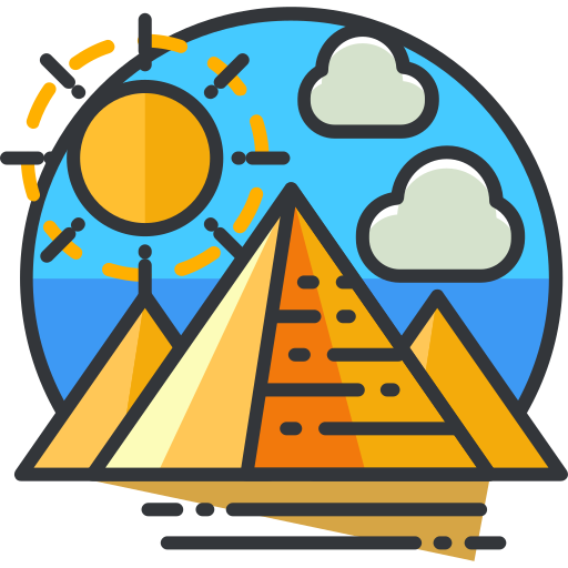 Icon of egyptian pyramids