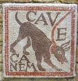 archi mosaic animal dog