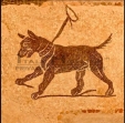 archi mosaic animal dog