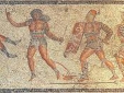 Roman Mosaic Gladiator