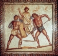 Roman Mosaic Gladiator