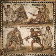 Roman Mosaic Gladiator