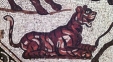 Roman Mosaic of Lion  / Tiger Wild Animal and Big Cat