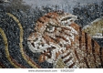 Roman Mosaic of Lion  / Tiger Wild Animal and Big Cat