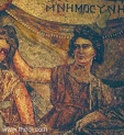 Roman Mosaic philosopher school learning university