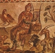 Roman Mosaic philosopher school learning university