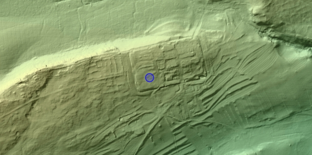 Lidar of Housesteads Roman Fort (Vercovicium) Haydon Bridge, Northumberland, NE47 6NN