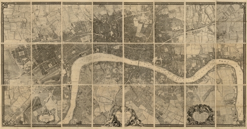 John Rocque's Map of Old London, 1746