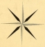 Old map compass icon