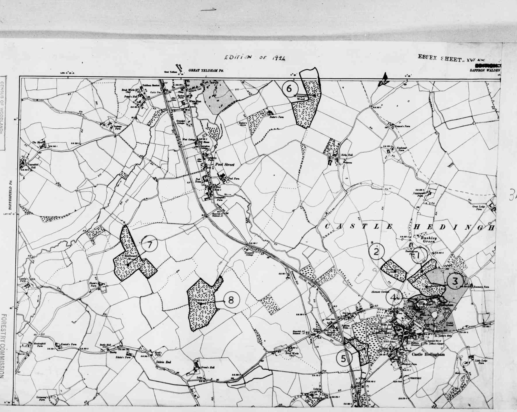 Detailed Old Map of essex Ordnance Survey (OS) Map Sheet 16 NW (Sheet ...