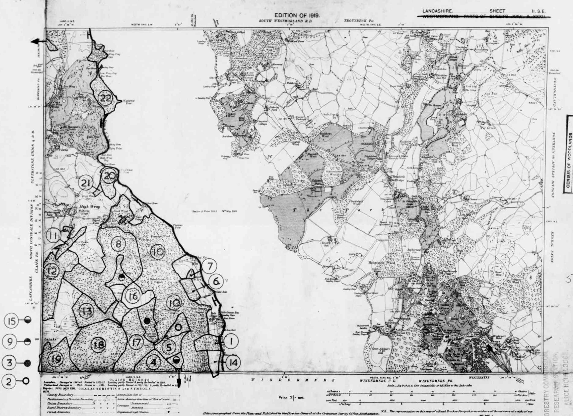 Detailed Old Map of lancashire Ordnance Survey (OS) Map Sheet 2 SE ...