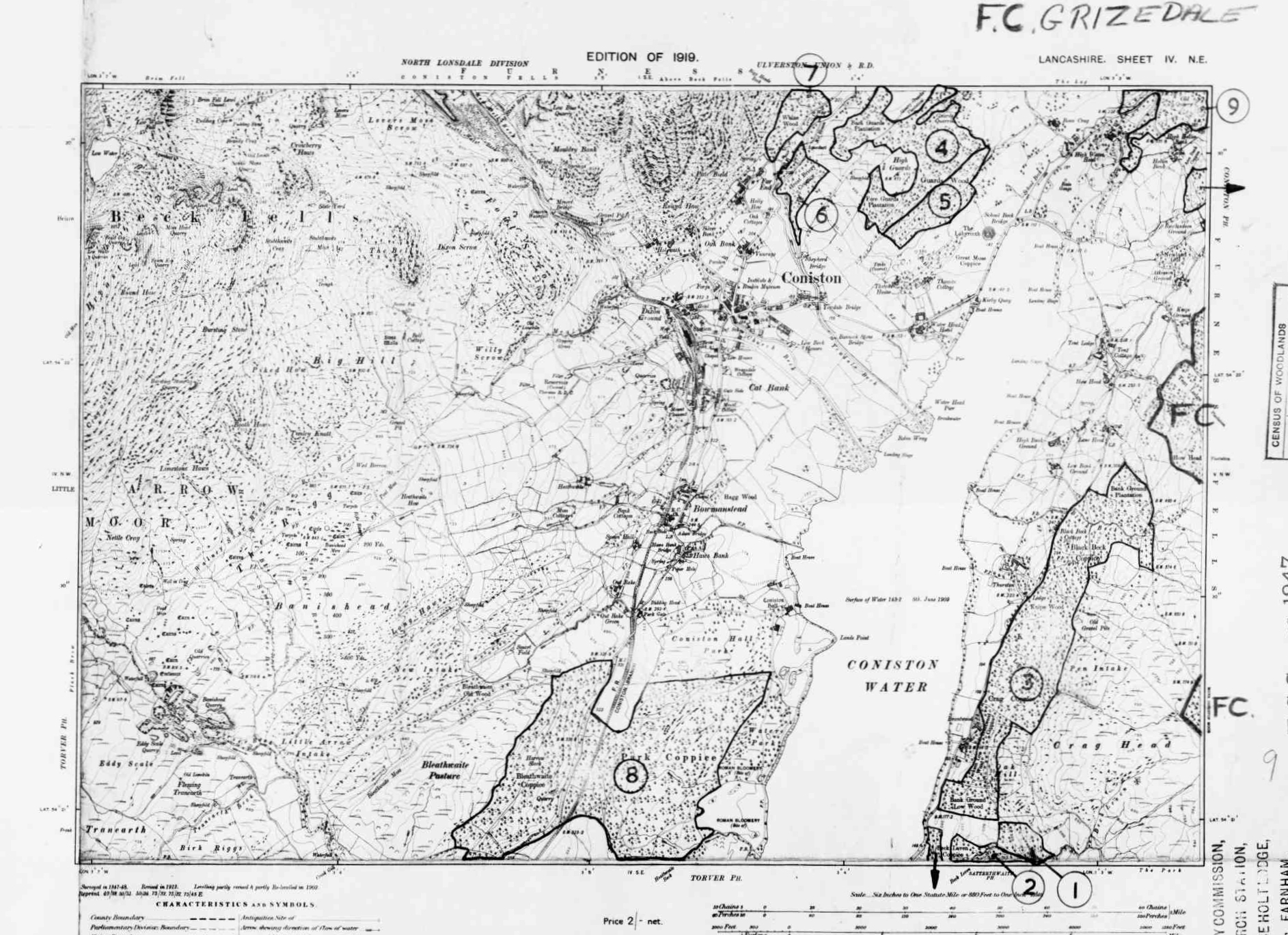 Detailed Old Map of lancashire Ordnance Survey (OS) Map Sheet 4 NE ...