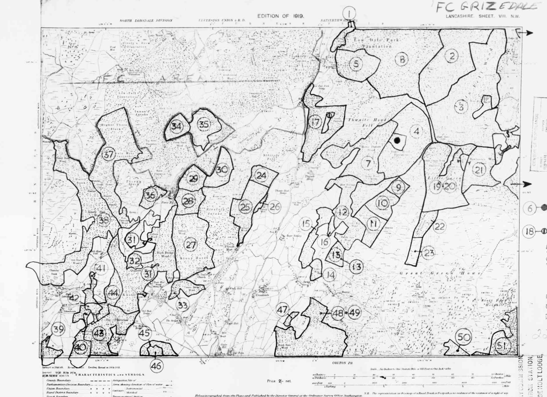 Detailed Old Map of lancashire Ordnance Survey (OS) Map Sheet 8 NW ...