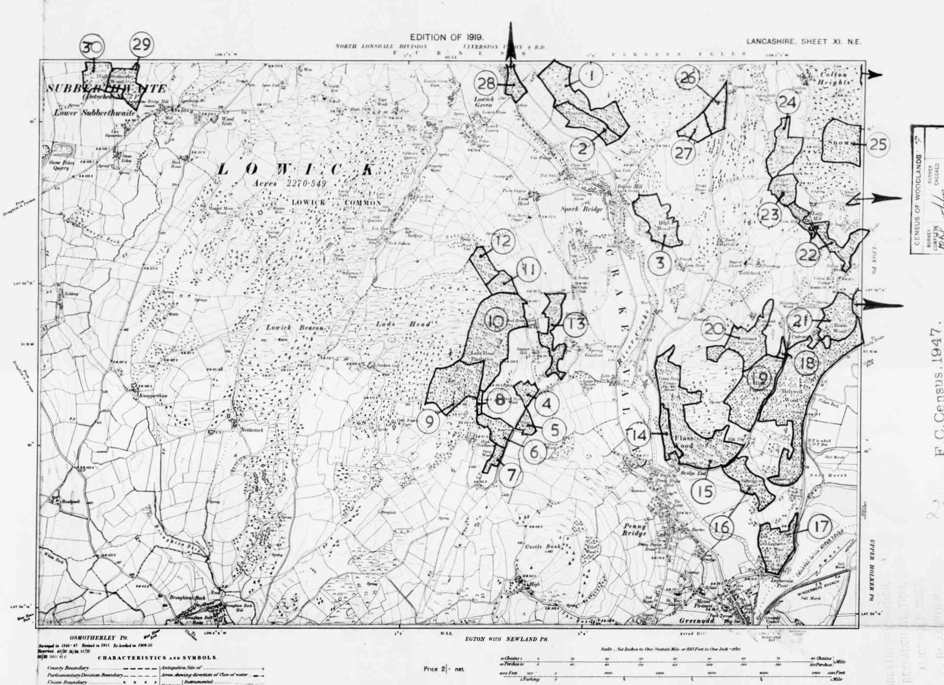 Detailed Old Map of lancashire Ordnance Survey (OS) Map Sheet 11 NE ...