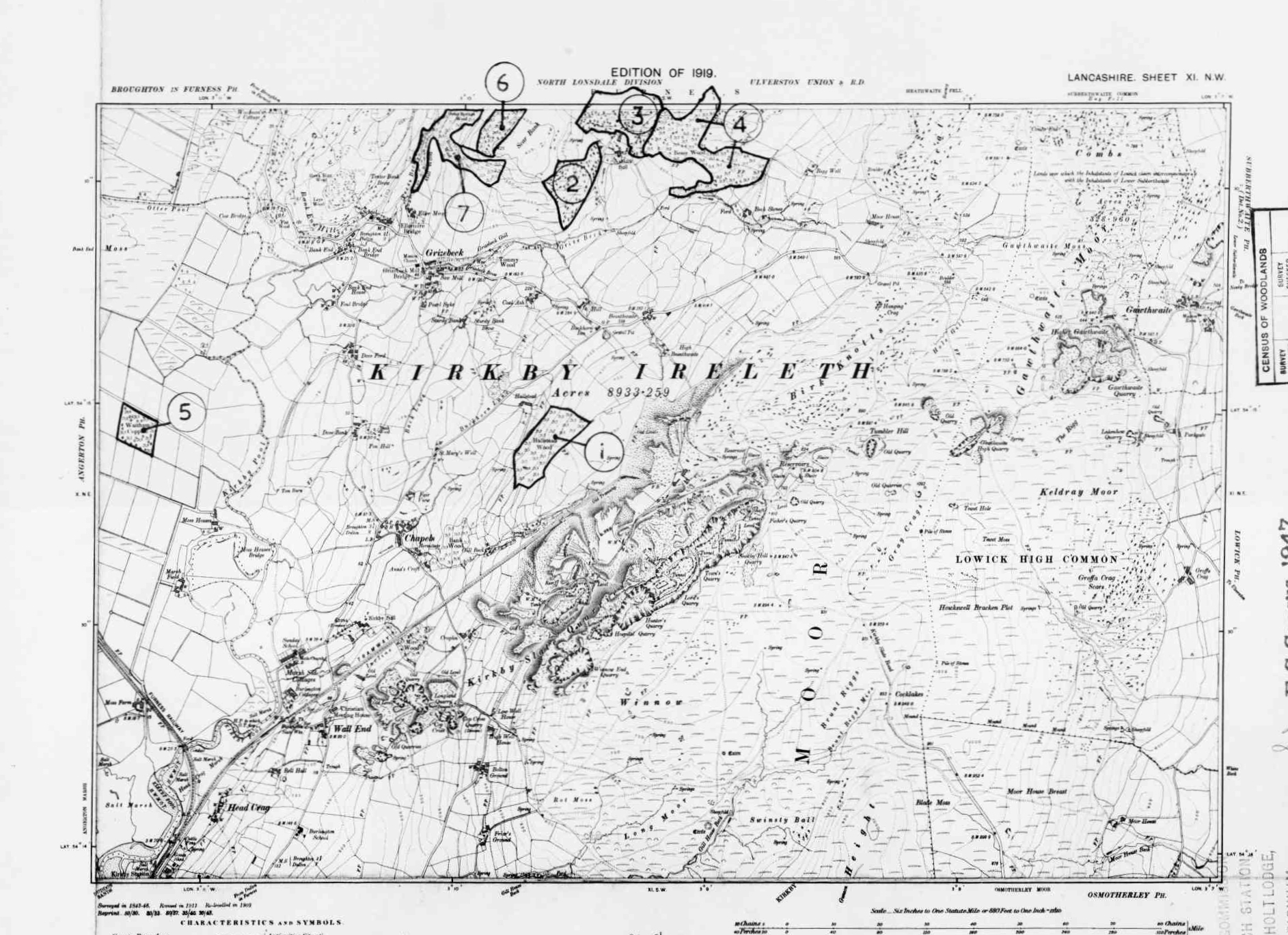 Detailed Old Map of lancashire Ordnance Survey (OS) Map Sheet 11 NW ...
