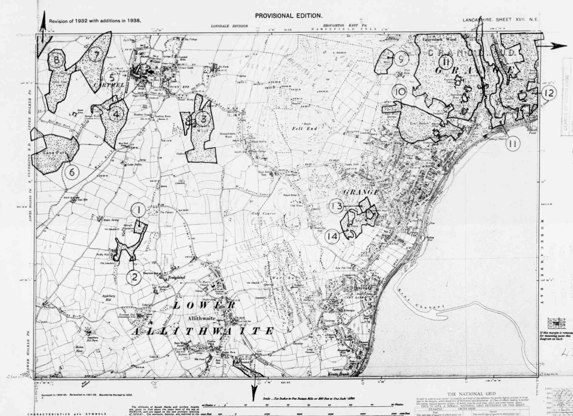 Detailed Old Map of lancashire Ordnance Survey (OS) Map Sheet 17 NE ...