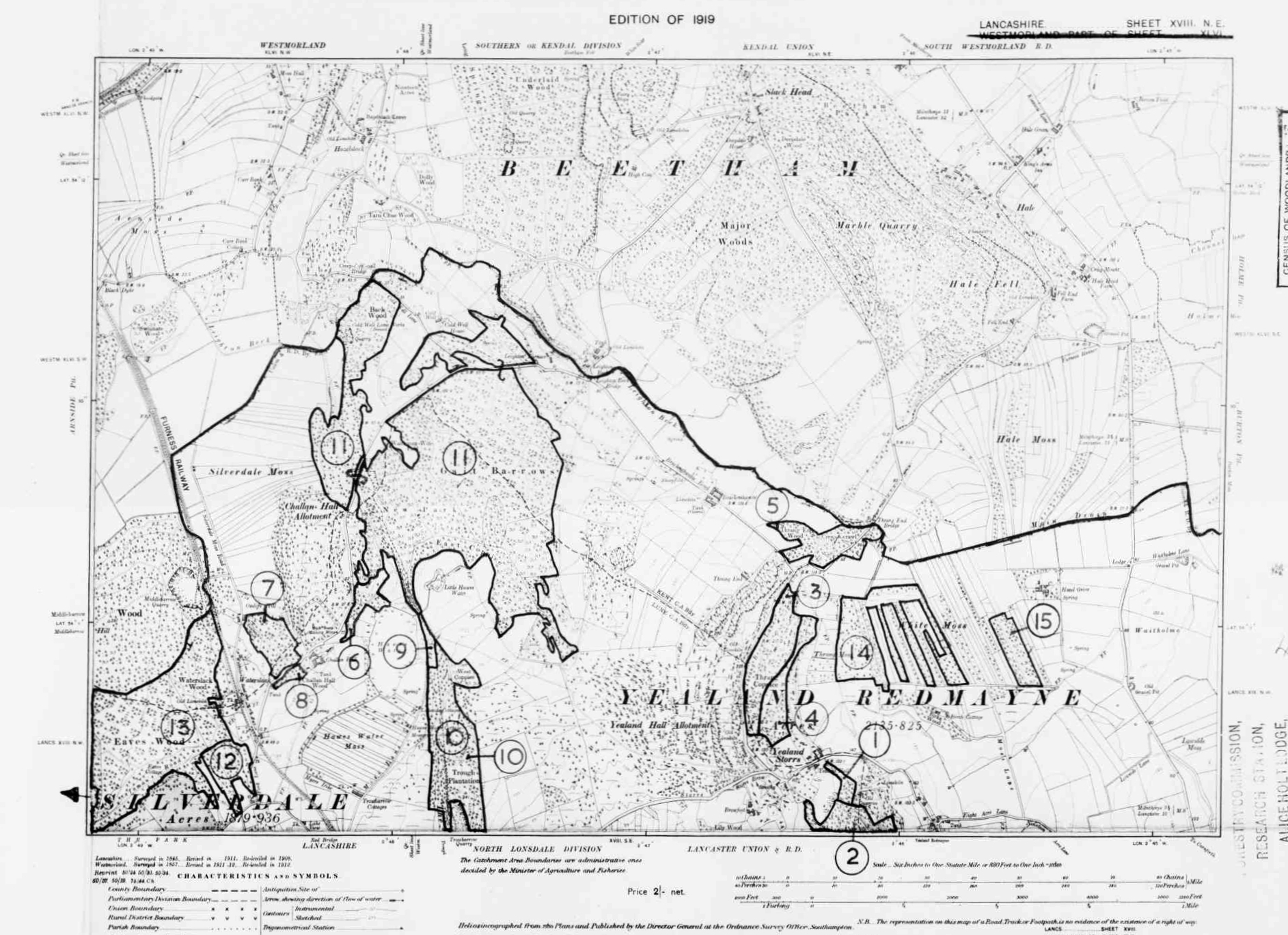 Detailed Old Map of lancashire Ordnance Survey (OS) Map Sheet 18 NE ...