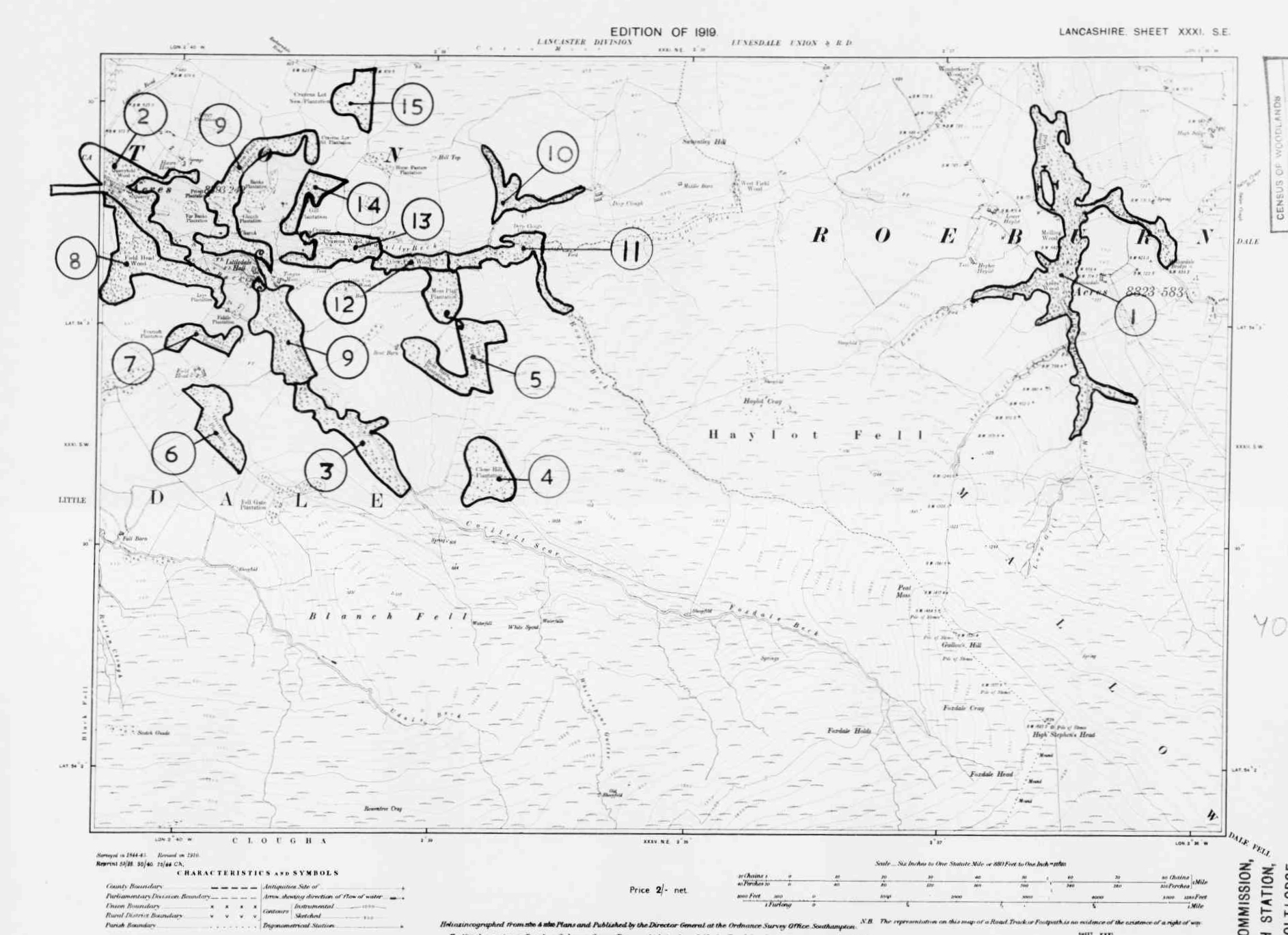 Detailed Old Map of lancashire Ordnance Survey (OS) Map Sheet 31 SE ...