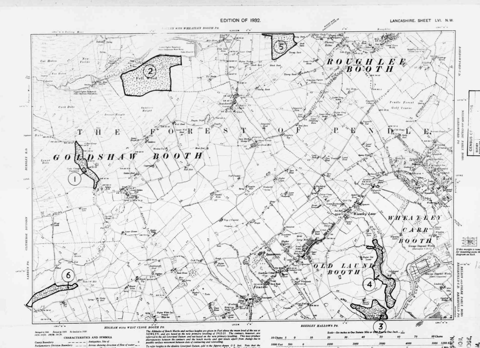 Detailed Old Map of lancashire Ordnance Survey (OS) Map Sheet 56 NW ...