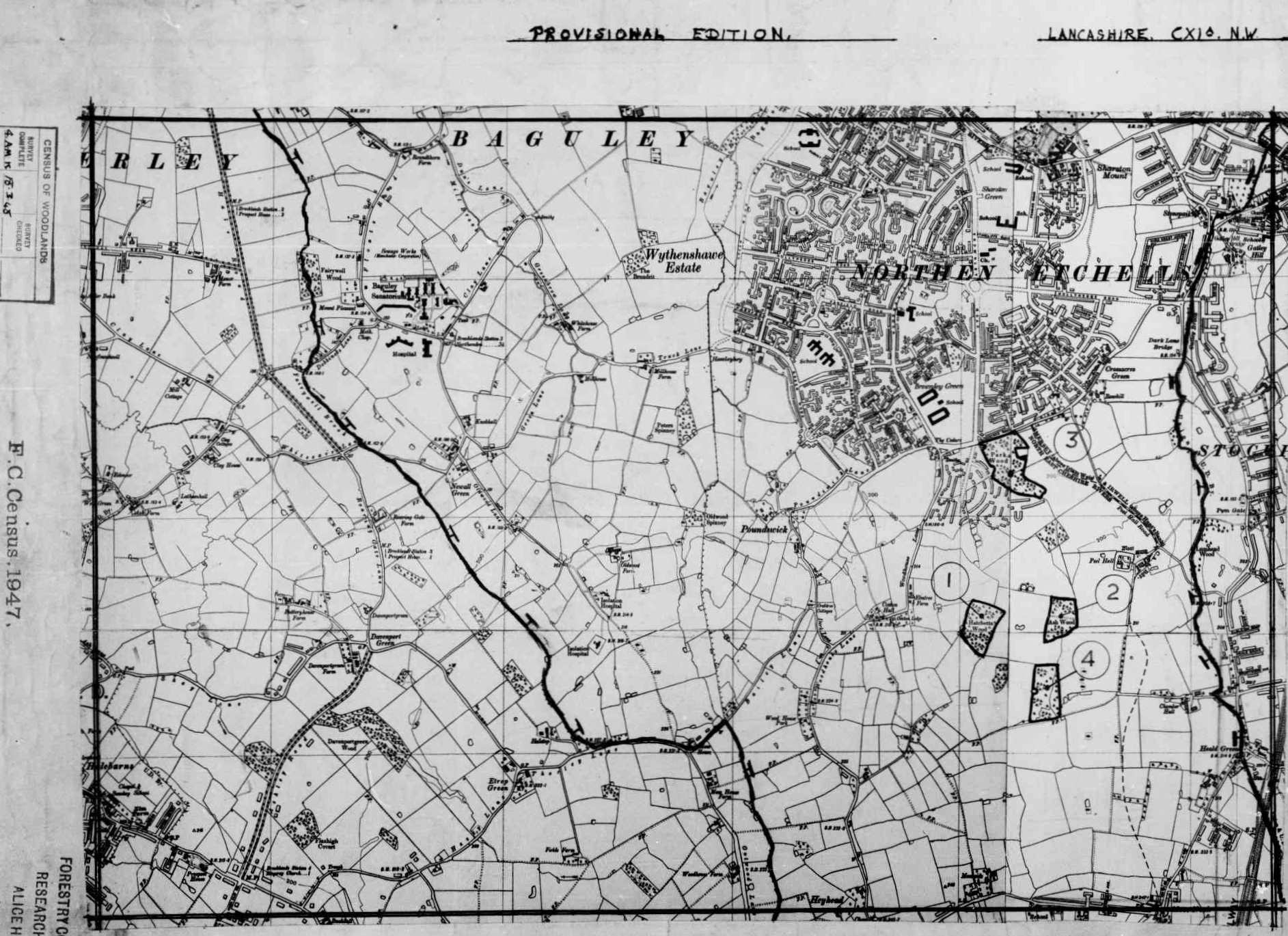 Detailed Old Map of lancashire Ordnance Survey (OS) Map Sheet 111 NW ...